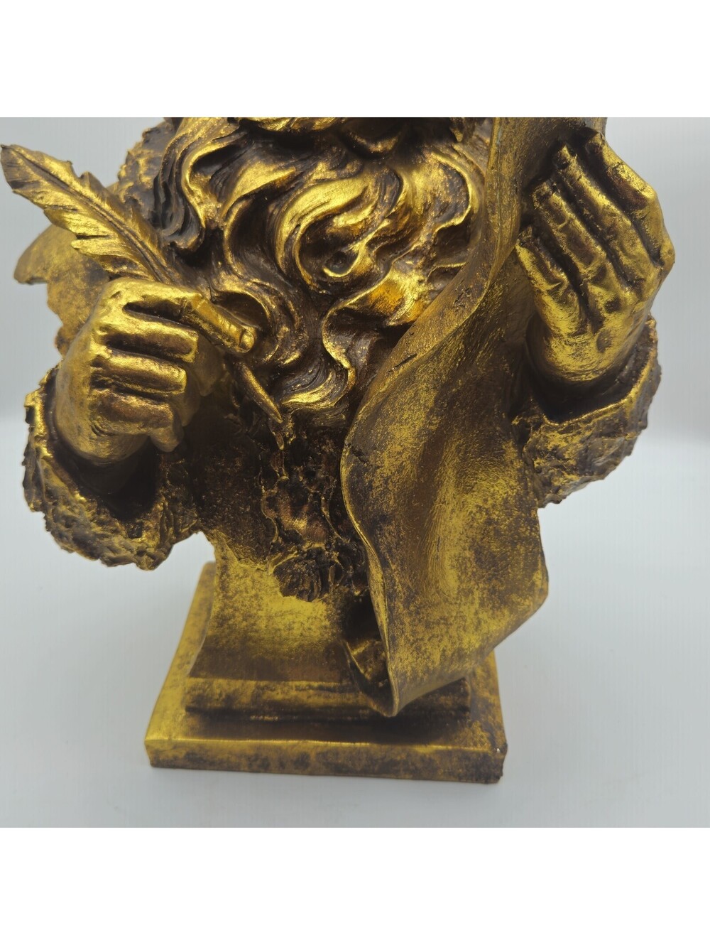2007 Robert Stanley Gold Leaf Santa Bust 16.25"x12" - Picture 3 of 9